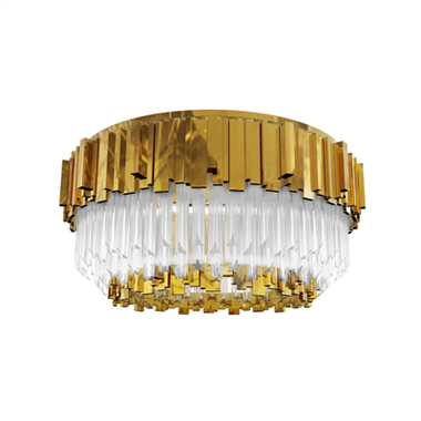 Perlengkapan Lampu Plafon Semi Flush